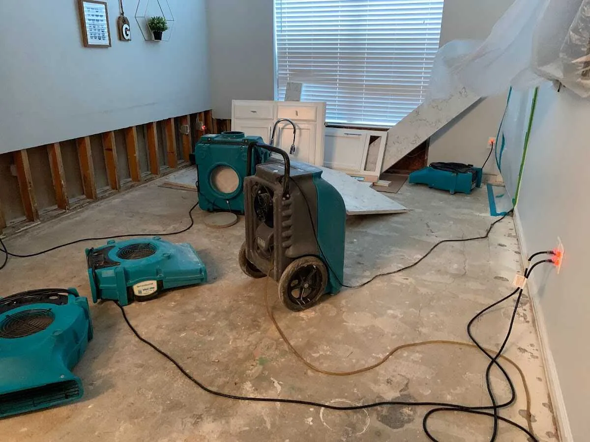 Dehumidifier in flood-cut room for Water Extraction & Removal in Birch Bay